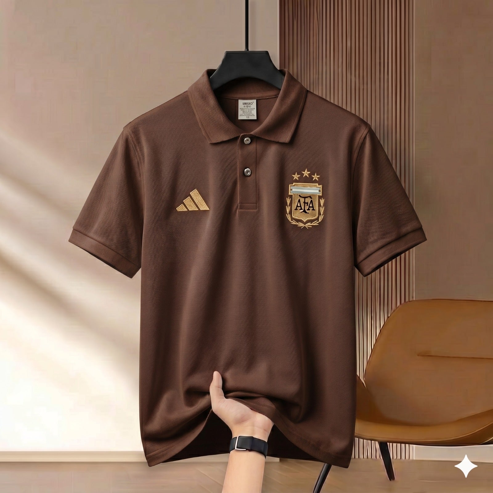 Highdency Rubber Print Polo Shirt