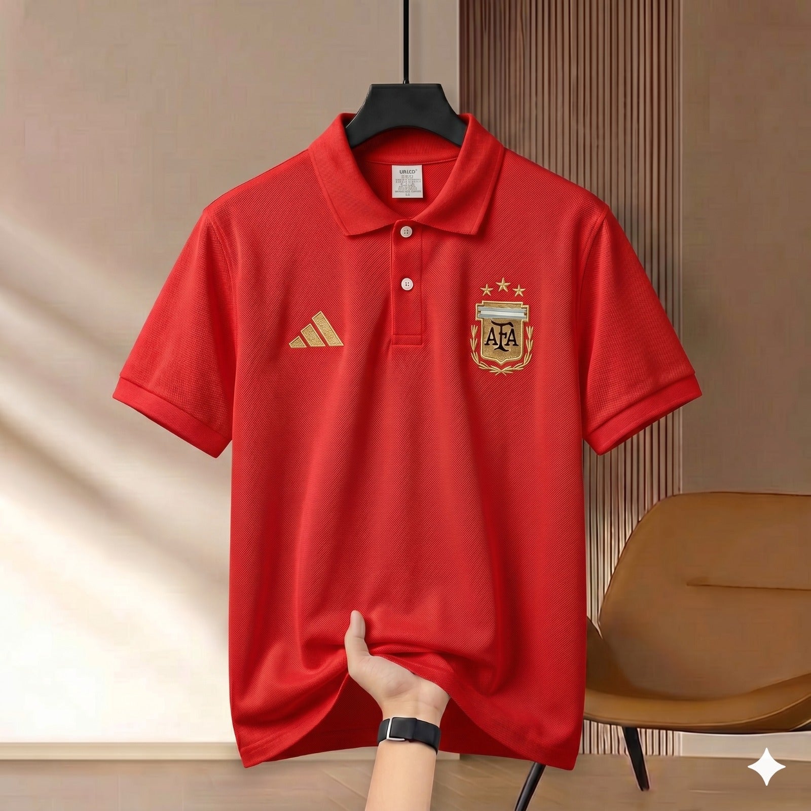 Highdency Rubber Print Polo Shirt