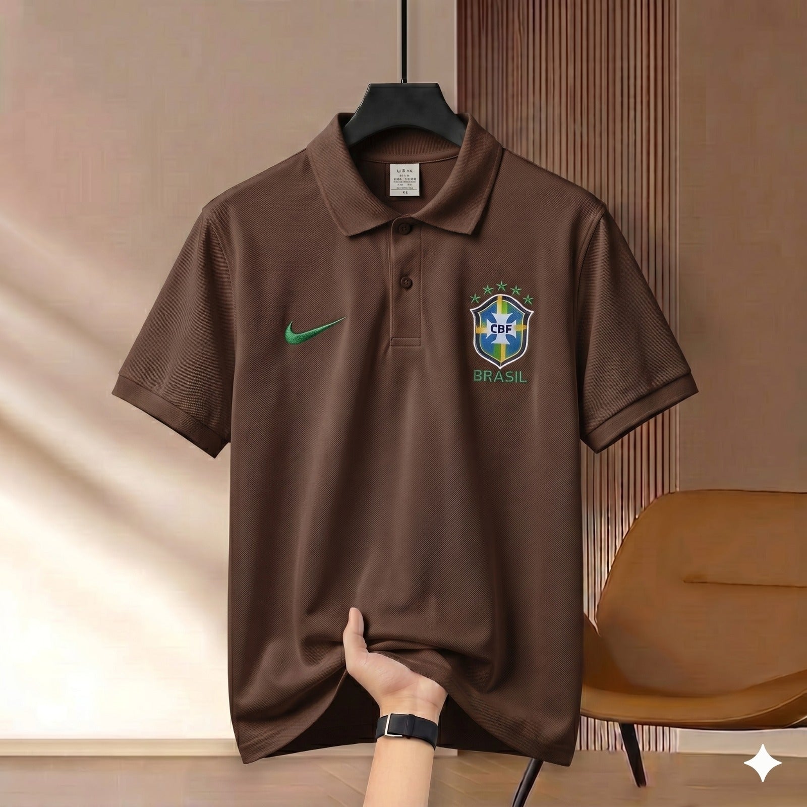 Highdency Rubber Print Polo Shirt