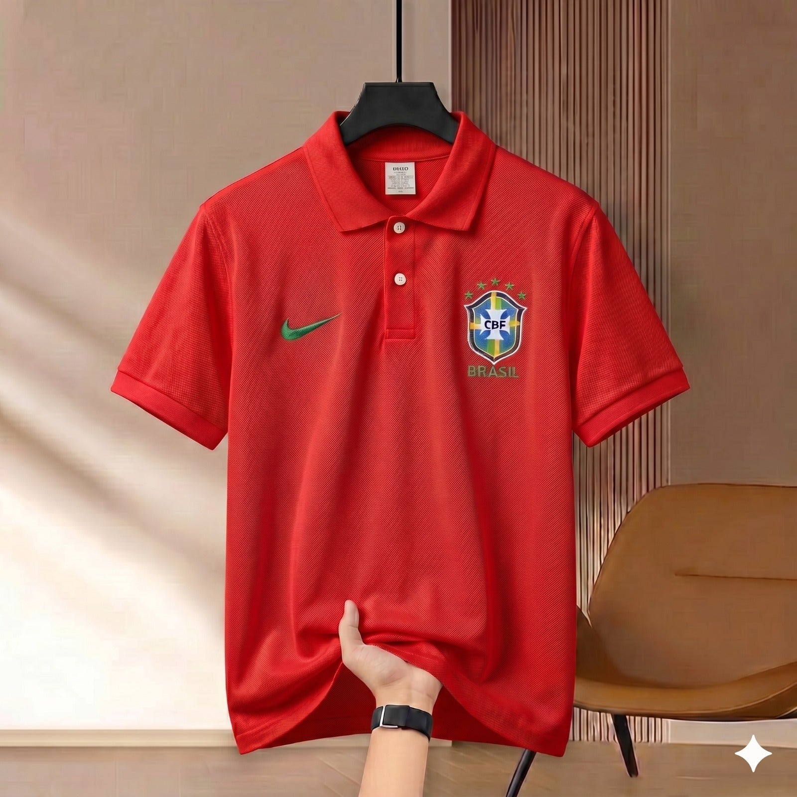 Highdency Rubber Print Polo Shirt